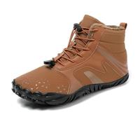 ENEN Snow Boots Waterproof Women Mens Size 5.5-10.5, Slip On Snow Boots Ladies Anti Slip Winter Warm Shoes Outdoor Work Waterproof Lightweight for Cold Weather Hiking (YN9 Khaki,41)