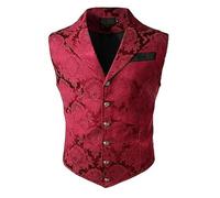 ENENEN Britische Vintage-Anzugweste für Herren Modische lässige Slim-Fit-Weste