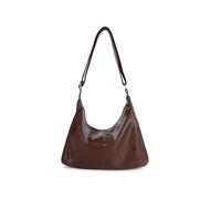 Energather Hobo Tasche für Frauen, Weiche Pu Leder Crossbody Tasche mit Verstellbarem Gürtel, Große Kapazität Schulter Handtasche mit Reißverschluss für Shopping Arbeitsreise (Kaffee)