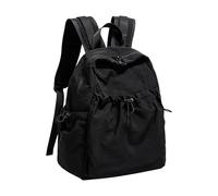 Energather Rucksack Damen Klein, Nylon Kleiner Rucksacktasche Cityrucksack mit Verstellbaren Trägern, Leichter Reiserucksack Damen, Casual Daypack für Reisen, Arbeit und den Alltag (Schwarz)