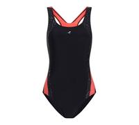 energetics Damen Nora Bikini-Unterteile, Black/Red Light/AOP, 46 EU