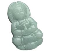 ENESEA Jade-Schmuck-Halskettenanhänger, echter natürlicher Buddha-Jade-Anhänger für Herren und Damen, zertifizierter Jadestein, Guan-Yin-Anhänger, Charms, Schmuck, Dame, Jadeit, Amulett, Geschenke