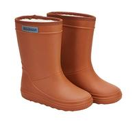 EnFant - Premium-Stiefel mit Wolle gefüttert, isoliert, wasserdicht, für den Winter, Schnee, Regenstiefel - nachhaltig und recycelbar, Leder Braun, 7 Toddler