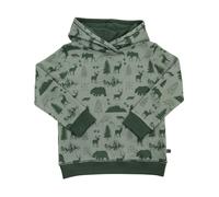 Enfant terrible Hoodie Kapuzenpullover Bio-Baumwolle Waldtiere sage Gr. 110
