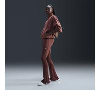 Eng anliegende Nike Chill Knit Mini-Rib-Leggings mit ausgestelltem Bein für Damen - Braun L (EU 44-46) FQ2113-218