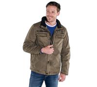 engbers Herren Herren Baumwoll-Jacke Regular, Hellbraun, 37174, Hellbraun in Größe 52