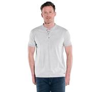 engbers Herren Herren Henley T-Shirt, Hellgrau, 38337, Hellgrau in Größe M