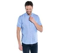 engbers Herren Herren Kurzarm-Hemd aus Leinen, Brilliantblau, 38359, Brilliantblau in Größe 4XL