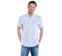 engbers Herren Herren Kurzarm-Hemd aus Leinen, Hellblau, 38361, Hellblau in Größe M