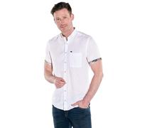 engbers Herren Herren Kurzarm-Hemd aus Leinen, Naturweiss, 38357, Naturweiss in Größe XXL