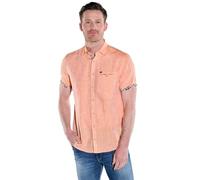 engbers Herren Herren Kurzarm-Hemd aus Leinen, Orange, 38360, Orange in Größe XXL