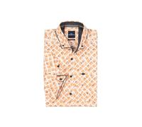 engbers Herren Herren Kurzarm-Hemd Gemustert, Orange, 37100, Orange in Größe 4XL