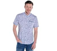 engbers Herren Herren Kurzarm-Hemd gestreift, Saphirblau, 38954, Saphirblau in Größe 4XL