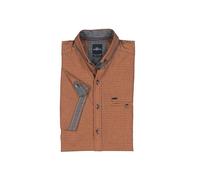 engbers Herren Herren Kurzarm-Hemd strukturiert, Orange, 38574, Orange in Größe L