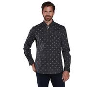 engbers Herren Herren Langarm-Hemd Gemustert, Anthrazit, 35601, Anthrazit in Größe M