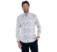 engbers Herren Herren Langarm-Hemd Gemustert, Gruen, 38108, Gruen in Größe S