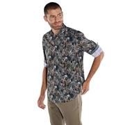 engbers Herren Herren Langarm-Hemd Gemustert, Oliv, 37637, Oliv in Größe XL