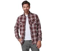 engbers Herren Herren Langarm-Hemd kariert, Rot, 35209, Rot in Größe M
