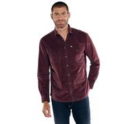 engbers Herren Herren Langarm-Hemd Uni, Bordeaux, 37392, Bordeaux in Größe 3XL