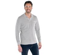 engbers Herren Herren Langarm-Shirt mit Polo-Kragen, Silbergrau, 38336, Silbergrau in Größe M