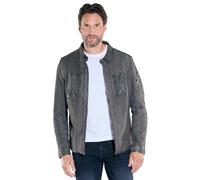 engbers Herren Herren Lederjacke aus Nubuk-Leder, Grau, 39100, Grau in Größe 60