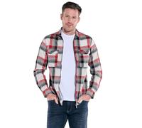 engbers Herren Herren Overshirt kariert, Rot, 38229, Rot in Größe 3XL