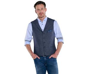 engbers Herren Herren Sakko-Weste strukturiert, Saphirblau, 38122, Saphirblau in Größe 46