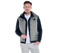 engbers Herren Herren Steppweste mit abnehmbarer Kapuze, Khaki, 38243, Khaki in Größe 54