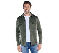 engbers Herren Herren Sweatshirt im Overshirt-Design, Oliv, 39221, Oliv in Größe L