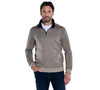 engbers Herren Herren Sweatshirt mit Troyerkragen, Braunbeige, 37911, Braunbeige in Größe XL