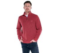 engbers Herren Herren Sweatshirt mit Troyerkragen, Rot, 38054, Rot in Größe XL