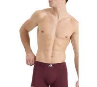 Enge Boxershorts lang 3er-Pack Bordeaux/Schwarz - ADIDAS XL