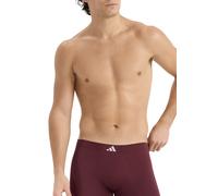Enge Boxershorts lang mit Logo 3er-Pack Bordeaux/Schwarz - ADIDAS XL