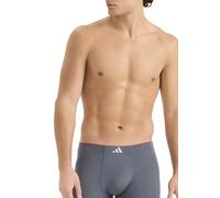 Enge Boxershorts lang mit Logo 3er-Pack Schwarz/Grau - ADIDAS XL