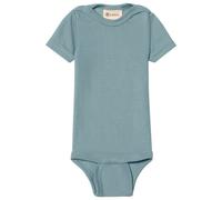 Engel - Baby-Body Kurzarm mit Druckknöpfen an den Schulter - Merinounterwäsche, Gr. 98-104, türkis (Bergblau)