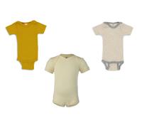 Engel Baby-Body Kurzarm mit Druckknöpfen TOP Safran 74-80