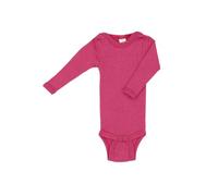 Engel - Baby-Body Kurzarm mit Druckknöpfen an den Schulter - Merinounterwäsche, Gr. 86-92, rosa (Himbeere)