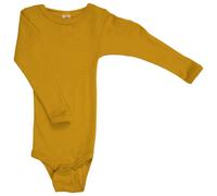 Engel Natur Baby-Body langarm,Wolle/Seide 74/80 Safran