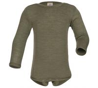 Engel - Baby-Body Langarm Mit Druckverschluss Schulter - Merinounterwäsche, Gr. 86-92, oliv (Olive)