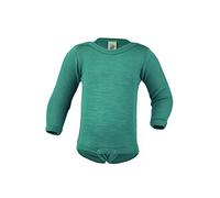 Engel Baby Body Langarm, Wolle Seide, Eisvogel, 98-104