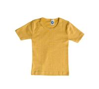 Engel Natur Baby-Body langarm,Wolle/Seide 50/56 Walnuss