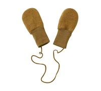 ENGEL - Wollfleece-Fäustlinge BABY in safran melange Gr.62/68