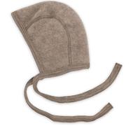 Engel Baby Häubchen aus Merinoschurwolle/Fleece 62/68 Walnuss Melange