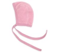 Engel Baby Häubchen Wollfleece rosenholz melange - Größe 50/56