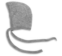 Engel Natur Baby Häubchen, Fleece, 100% Wolle, 4 Farben (62/68, Hellgrau Melange)