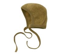 ENGEL Woll-Fleecemütze BONNET zum Binden in safran melange, Gr. 62/68, maedchen,junge
