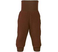 Engel Baby Hose Fleece, 100% Schurwole, Natur, Gr. 50/56-86/92, 3 Farben (50-56, Zimt Melange)
