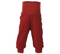 Engel Baby Hose Frottee, 100% Schurwolle, Natur, Gr. 50/56-86/92, 4 Farben (50/56, Rot Melange)
