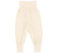 Engel Baby-Hose Lang mit Nabelbund & Mulltuch Blaubaer | Wolle Seide Pumphose flauschig und hautfreundlich | Merino Schurwolle kbT mulesing-free | natürlich und temperaturregulierend Winter & Sommer