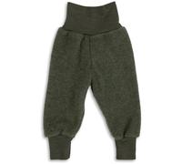 Engel Baby Hose mit Nabelbund aus Merinoschurwolle/Fleece 74/80 Schilf Melange